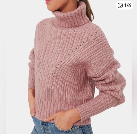 Varley Woodrose Rogan Cropped Knit Sweater – Dusty Rose size small - Picture 9 of 9